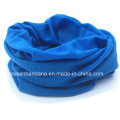 OEM Produce Customized Logo Printed Blue Microfiber Multifunctional Magic Sprots Headwear Tubular Buff